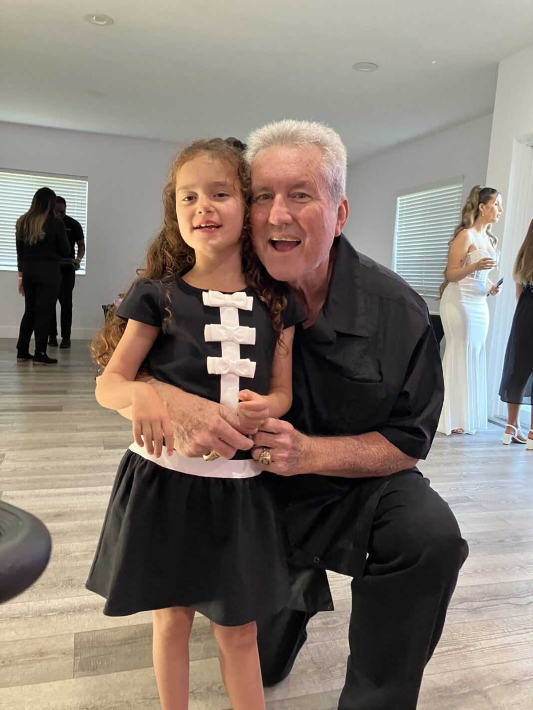 Bill Daley and his grandaughter Charlotte