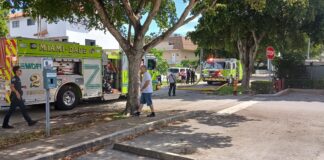 Fire in the heart of Miami Springs