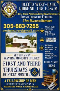 Oleeta West-Dade Lodge #145